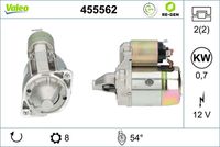 VALEO 455562 - Motor de arranque - VALEO RE-GEN REMANUFACTURED