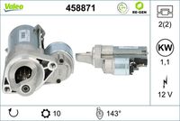 VALEO 458871 - Motor de arranque - VALEO RE-GEN REMANUFACTURED