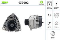 VALEO 437482 - Alternador