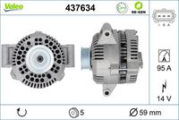 VALEO 437634 - Alternador - VALEO RE-GEN REMANUFACTURED