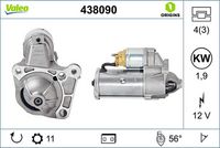 VALEO 438090 - Motor de arranque - VALEO ORIGINS NEW OE TECHNOLOGY