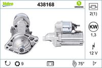 VALEO 438168 - Motor de arranque - VALEO ORIGINS NEW OE TECHNOLOGY