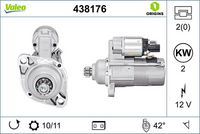 VALEO 438176 - Motor de arranque - VALEO ORIGINS NEW OE TECHNOLOGY