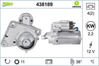 VALEO 438189 - Motor de arranque - VALEO ORIGINS NEW OE TECHNOLOGY