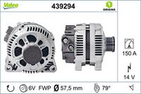 VALEO 439294 - Alternador