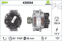 VALEO 439554 - Alternador - VALEO ORIGINS NEW OE TECHNOLOGY