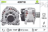 VALEO 439718 - Alternador - VALEO ORIGINS NEW OE TECHNOLOGY