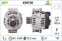 VALEO 439736 - Alternador