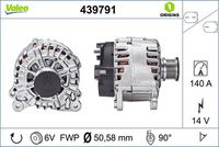 VALEO 439791 - Alternador - VALEO ORIGINS NEW OE TECHNOLOGY