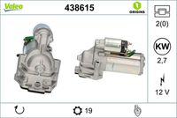 VALEO 438615 - Motor de arranque - VALEO ORIGINS NEW OE TECHNOLOGY