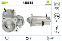 VALEO 438618 - Motor de arranque - VALEO ORIGINS NEW OE TECHNOLOGY