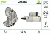 VALEO 438626 - Motor de arranque - VALEO ORIGINS NEW OE TECHNOLOGY