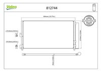 VALEO 812744 - Condensador, aire acondicionado