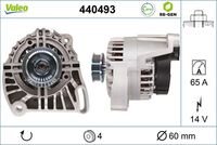 VALEO 440493 - Alternador - VALEO RE-GEN REMANUFACTURED