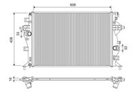 NRF 550164 - Radiador, refrigeración del motor