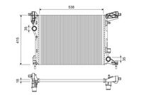 NRF 58423 - Radiador, refrigeración del motor