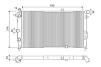 VALEO 731175 - Radiador, refrigeración del motor