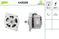 VALEO 443229 - Alternador - VALEO CORE-FLEX