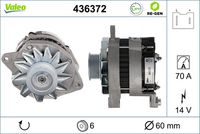 VALEO 436372 - Alternador - VALEO RE-GEN REMANUFACTURED