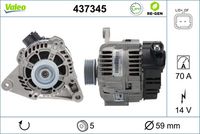 VALEO 437345 - Alternador - VALEO RE-GEN REMANUFACTURED