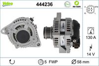 VALEO 444236 - Alternador - VALEO RE-GEN REMANUFACTURED