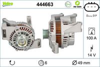 VALEO 444663 - Alternador - VALEO RE-GEN REMANUFACTURED