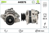 VALEO 440876 - Alternador - VALEO RE-GEN REMANUFACTURED