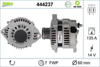 VALEO 444237 - Alternador - VALEO RE-GEN REMANUFACTURED