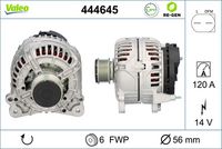 VALEO 444645 - Alternador - VALEO RE-GEN REMANUFACTURED