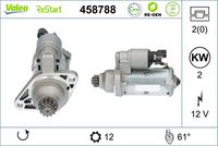 VALEO 458788 - Motor de arranque - VALEO RE-GEN REMANUFACTURED STOP&START