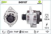 VALEO 849107 - Alternador