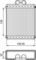 VALEO 811550 - Radiador de calefacción