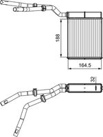 VALEO 812359 - Equipamiento de vehículo: para vehículos sin calefacción auxiliar eléctrica<br>Vehículo con dirección a la izquierda / derecha: para vehic. dirección izquierda<br>Material aletas refrigeradoras: Aluminio<br>Tipo radiador: Aletas refrigeración soldadas<br>Ancho de red [mm]: 165<br>Longitud de red [mm]: 188<br>Profundidad de red [mm]: 32<br>Material depósitos de agua (radiador): Plástico<br>Restricción de fabricante: Alternativ<br>Restricción de fabricante: PrascoSelection<br>Restricción de fabricante: Visteon<br>Artículo complementario/Información complementaria: con tubo<br>