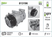 VALEO 813196 - Compresor, aire acondicionado - VALEO CORE-FLEX