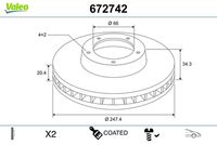 VAICO V4280002 - Disco de freno - Green Mobility Parts