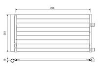 VALEO 814378 - Ø salida [mm]: 10<br>Ø entrada [mm]: 15<br>Profundidad de red [mm]: 16<br>Ancho de red [mm]: 351<br>Longitud de red [mm]: 710<br>Restricción de fabricante: Alternativ<br>Restricción de fabricante: Behr<br>Restricción de fabricante: PrascoSelection<br>Material: Aluminio<br>Artículo complementario / información complementaria 2: con secador<br>