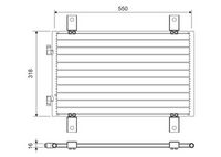 VALEO 818018 - nº de producción desde: 17520376<br>Ancho de red [mm]: 550<br>Longitud de red [mm]: 340<br>Profundidad de red [mm]: 16<br>Material: Aluminio<br>Artículo complementario / información complementaria 2: con secador<br>Agente frigorífico: R 134 a<br>Ø entrada [mm]: 15<br>Ø salida [mm]: 15<br>Peso [kg]: 3,29<br>