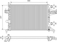 VALEO 732826 - Radiador, refrigeración del motor