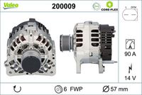 VALEO 200009 - Alternador - VALEO CORE-FLEX