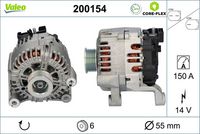 VALEO 200154 - Alternador - VALEO CORE-FLEX