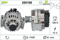 VALEO 200188 - Alternador - VALEO CORE-FLEX