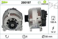 VALEO 200197 - Alternador - VALEO CORE-FLEX