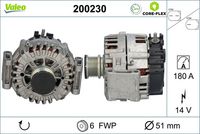 VALEO 200230 - Alternador - VALEO CORE-FLEX