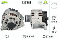 VALEO 437188 - Alternador - VALEO RE-GEN REMANUFACTURED