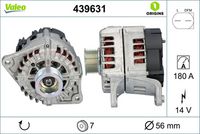 VALEO 439631 - Alternador - VALEO ORIGINS NEW OE TECHNOLOGY