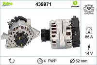 VALEO 439971 - Alternador - VALEO ORIGINS NEW OE TECHNOLOGY