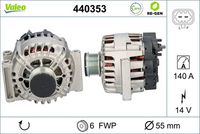 VALEO 440353 - Alternador - VALEO RE-GEN REMANUFACTURED