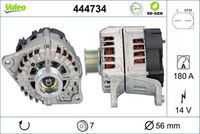 VALEO 444734 - Alternador - VALEO RE-GEN REMANUFACTURED