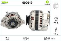 VALEO 600019 - Alternador - VALEO ORIGINS NEW OE TECHNOLOGY