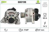 VALEO 600199 - Alternador - VALEO ORIGINS NEW OE TECHNOLOGY